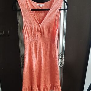 O'Neill Coral Textured Sleeveless V-Neck Midi Dress